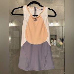 Adidas Stella McCartney Peach and White Tank Top